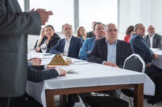Od lewej: dr J. Stecko, K. Podgórska-Węglarz, P. Smaś, M. Kyc, J. Perec,