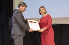 Od lewej: prof. P. Koszelnik, M. Tęcza,